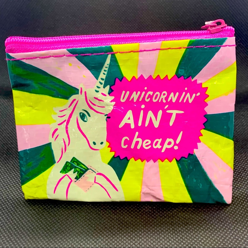Blue Q Unicorn Change Purse